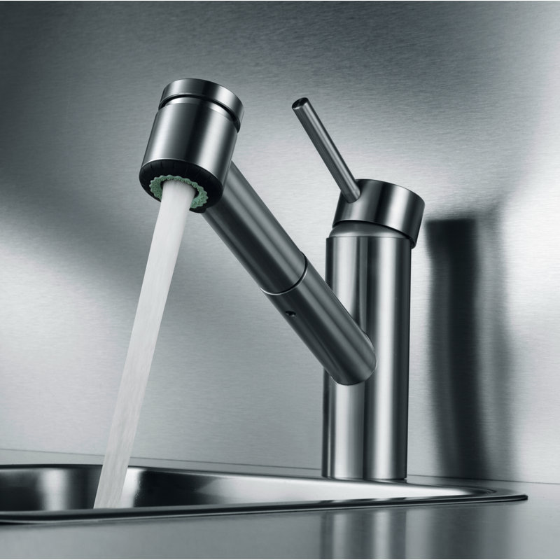 KWC Suprimo Pull Out Single Handle Kitchen Faucet with Jetclean Perigold